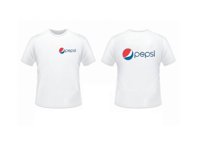 Đồng Phục Áo Thun Quảng Cáo Pepsi Cổ Tròn Màu Trắng | Mẫu Áo Đồng Phục